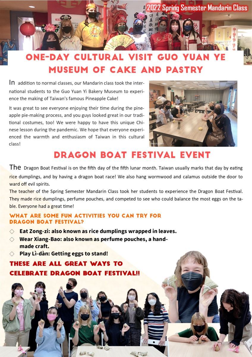 Newsletter_2022 spring semester mandarin class