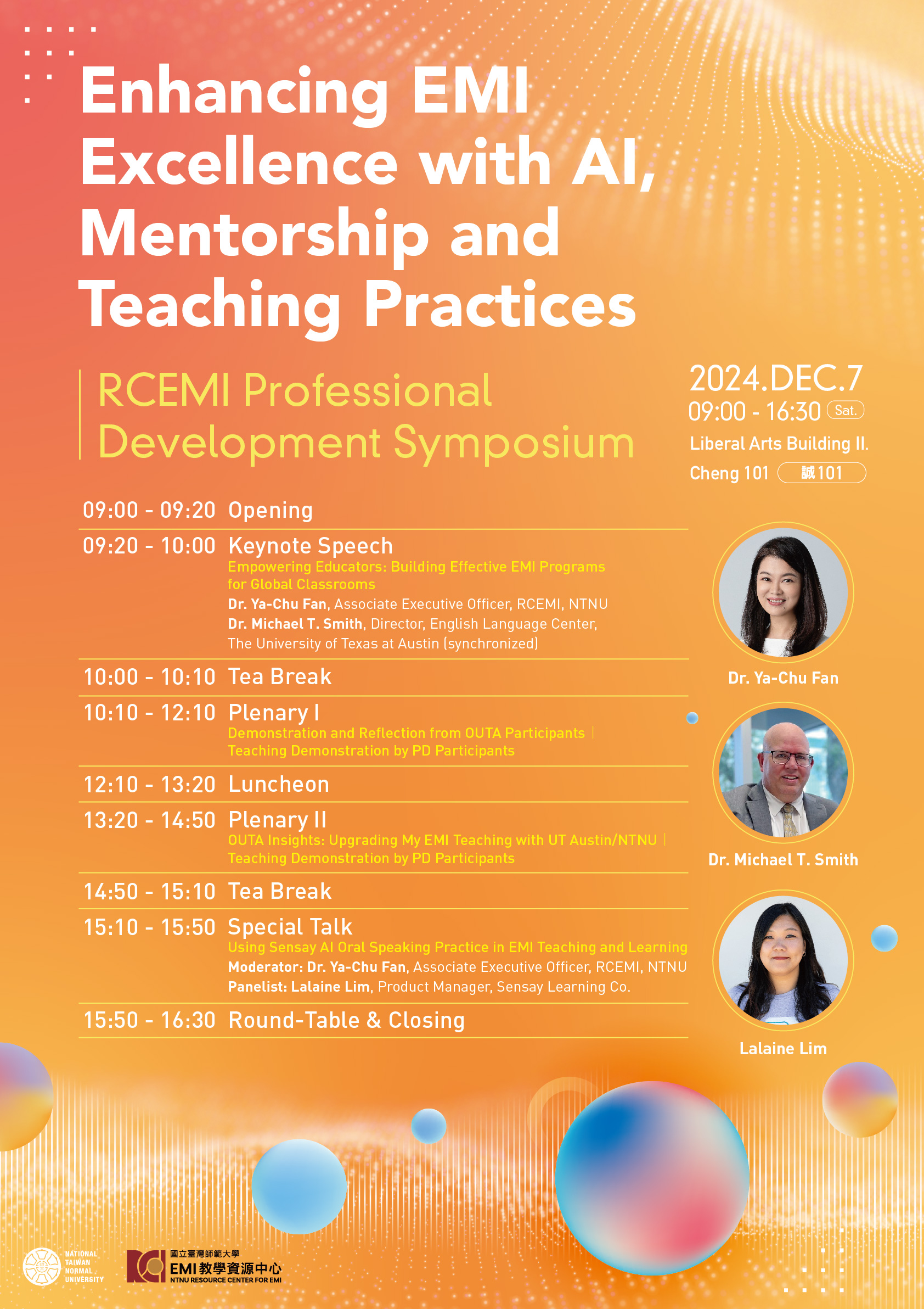 「Enhancing EMI Excellence with AI, Mentorship and Teaching Practices」成果發表暨研討會海報二