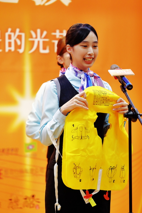 6.國際禮賓親善大使選拔 北教大兒英系黃煜珊呈現航空禮儀